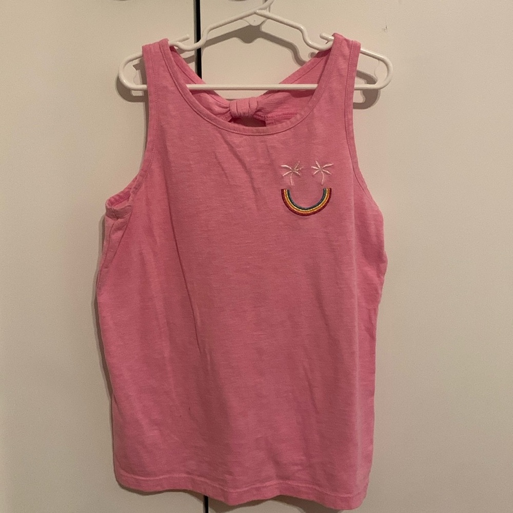 Cat & Jack Pink Tank Top girls size large 10/12